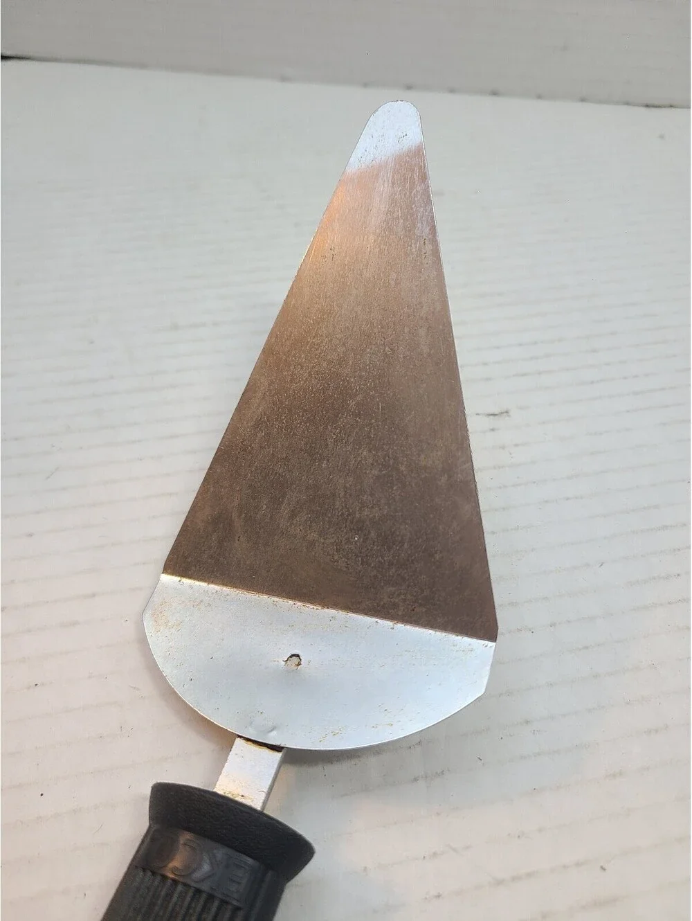 Ekco Vintage Stainless Steel Pie Cake Server Black Handle